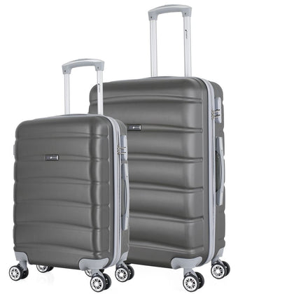 Kit de Malas de Viagem 2 Peças Abs Premium Rodinha 360°
