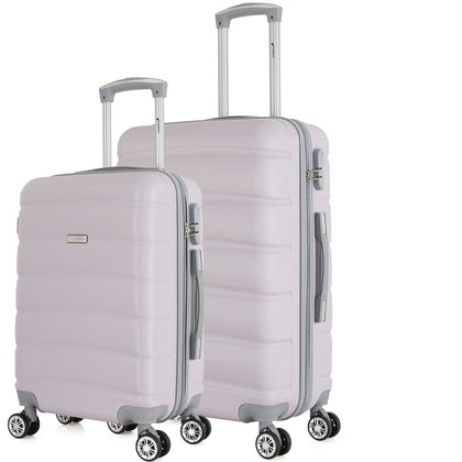 Kit de Malas de Viagem 2 Peças Abs Premium Rodinha 360°