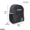 Mochila Casual Escolar Juvenil Emborrachada Impermeável PVC+CANVAS Rabisk